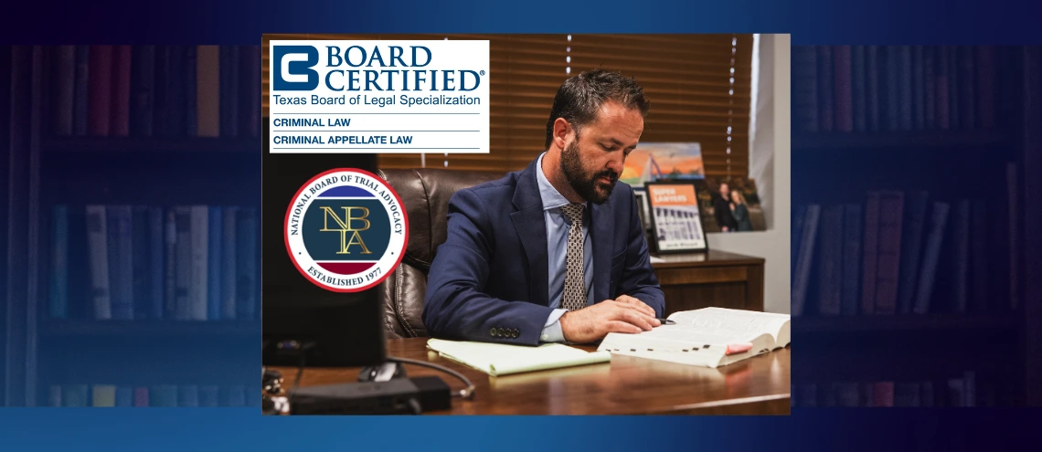 Jacob Blizzard, Board Certified Criminal Defense and Criminal Appeal attorney